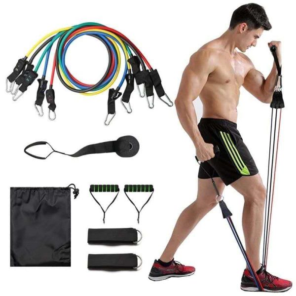 Power Exercise Resistance Band Set 5 In 1 Fitness Band Equipment For Men And Women